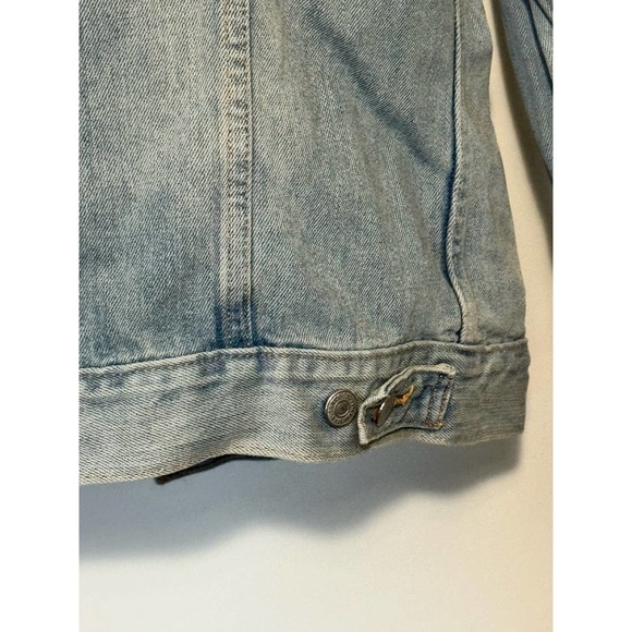 Levi Strauss Collared Button Down Denim Jacket Blue Size Large - Picture 8 of 16